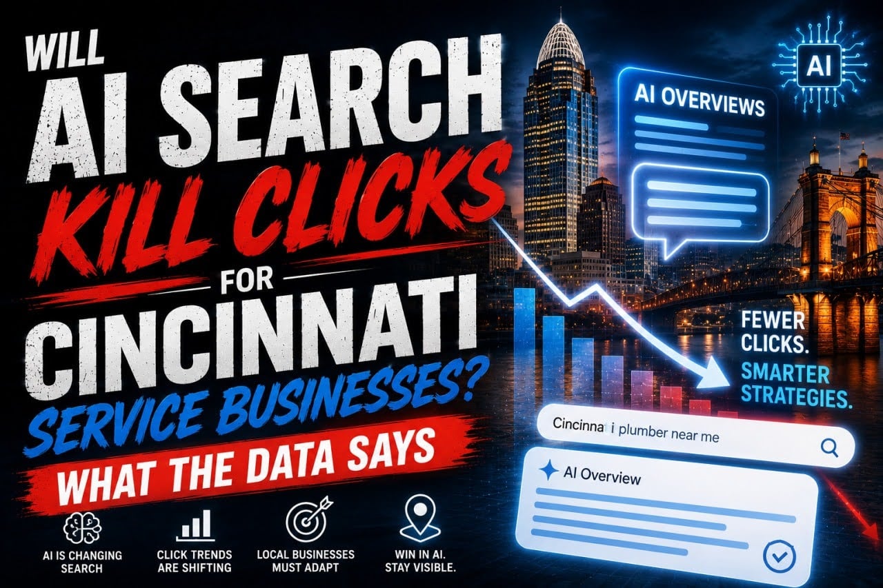 Will AI Search Kill Clicks for Cincinnati Service Businesses? What the Data Says