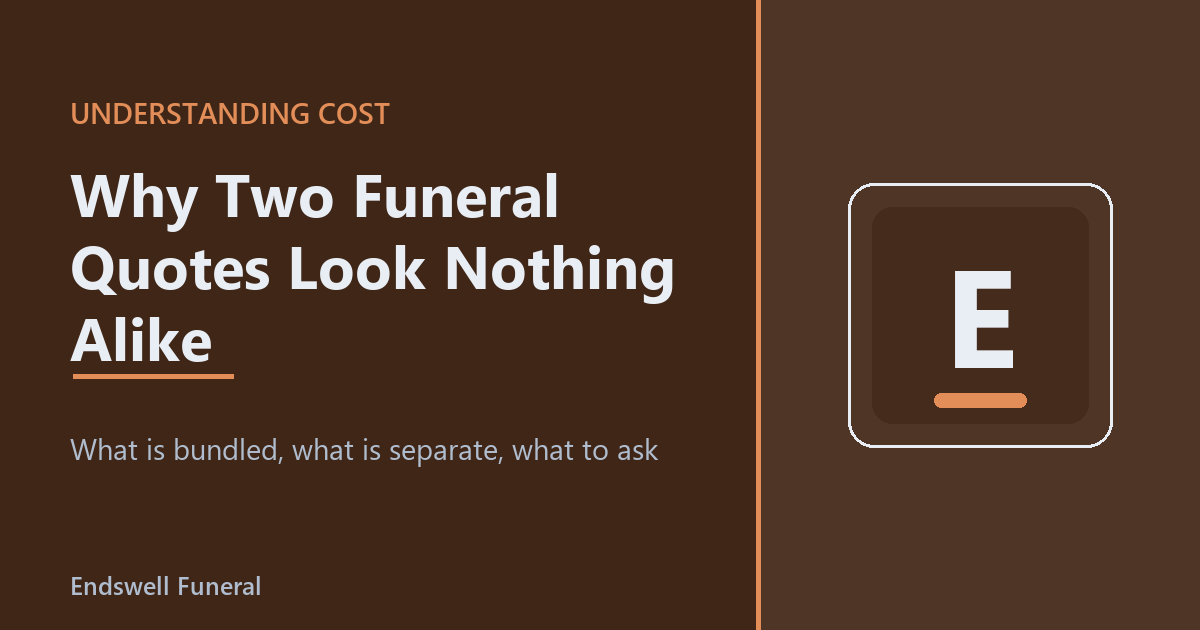 Why Two Funeral Quotes Look Nothing Alike